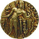 Gupta Empire, Chandragupta II, Dinar (obverse)