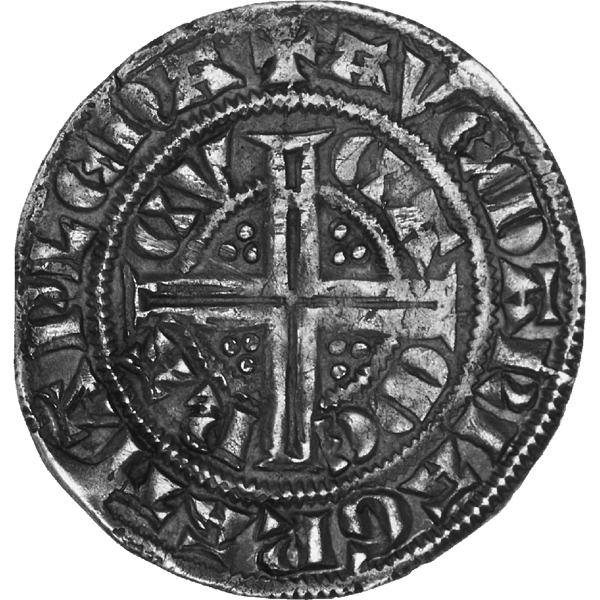 Heiliges Römisches Reich, Erzbistum Cambrai, Enguerrand II. de Créqui, Petit Gros (reverse)