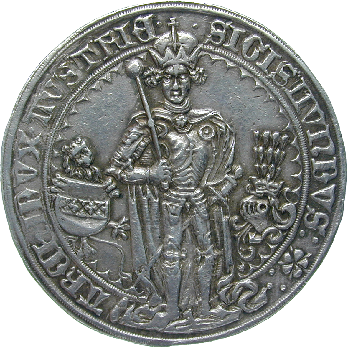 Heiliges Römisches Reich, Erzherzogtum Österreich, Grafschaft Tirol, Sigismund der Münzreiche, Guldiner 1486 (obverse)