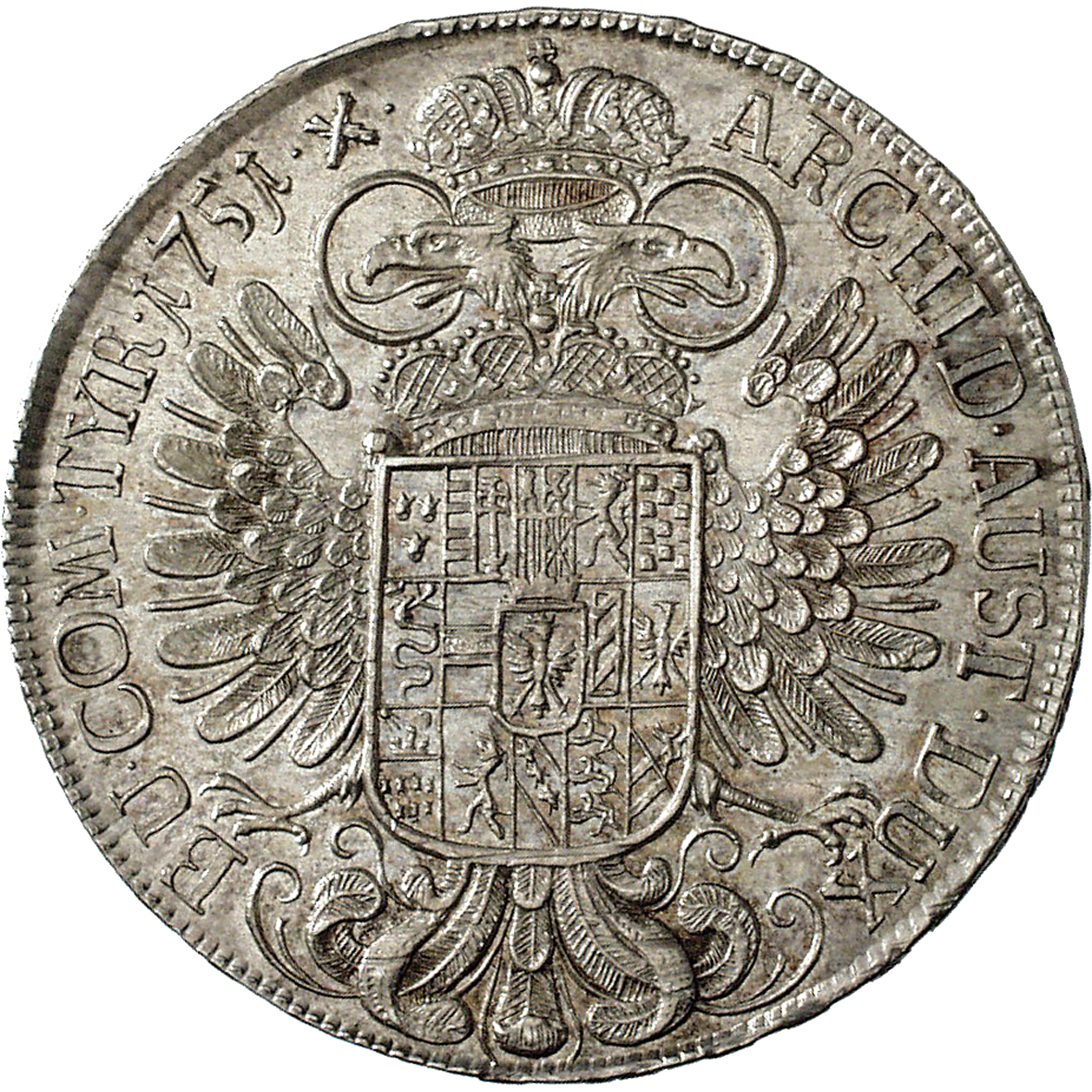 Heiliges Römisches Reich, Erzherzogtum Österreich, Maria Theresia, Taler 1751 (reverse)