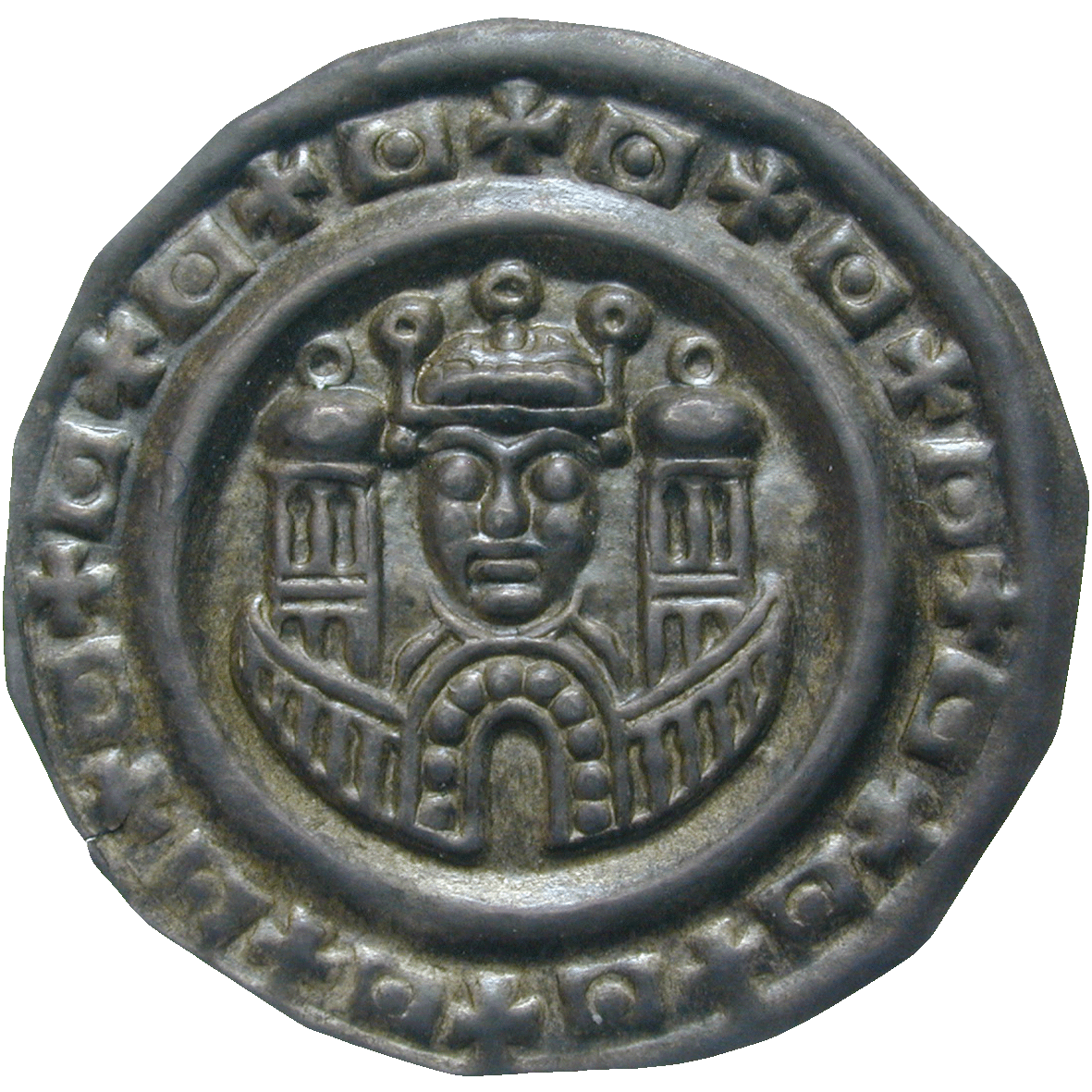 Heiliges Römisches Reich, Friedrich II. von Hohenstaufen, Brakteat (obverse)