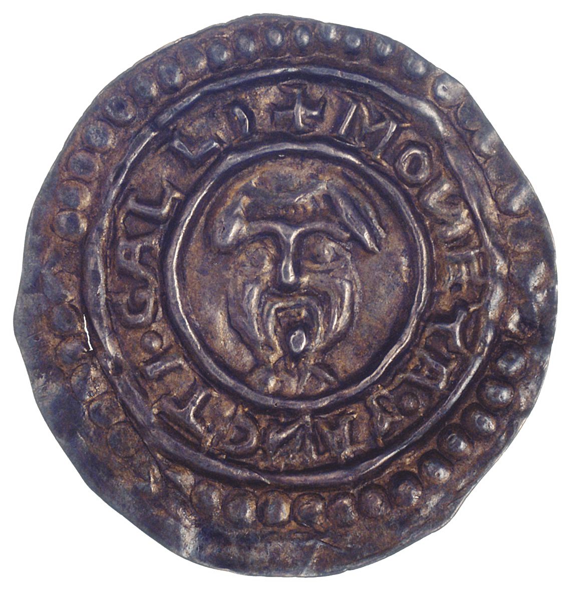 Heiliges Römisches Reich, Fürstabtei St. Gallen, Ulrich IV. von Tegerfeld, Brakteat (obverse)