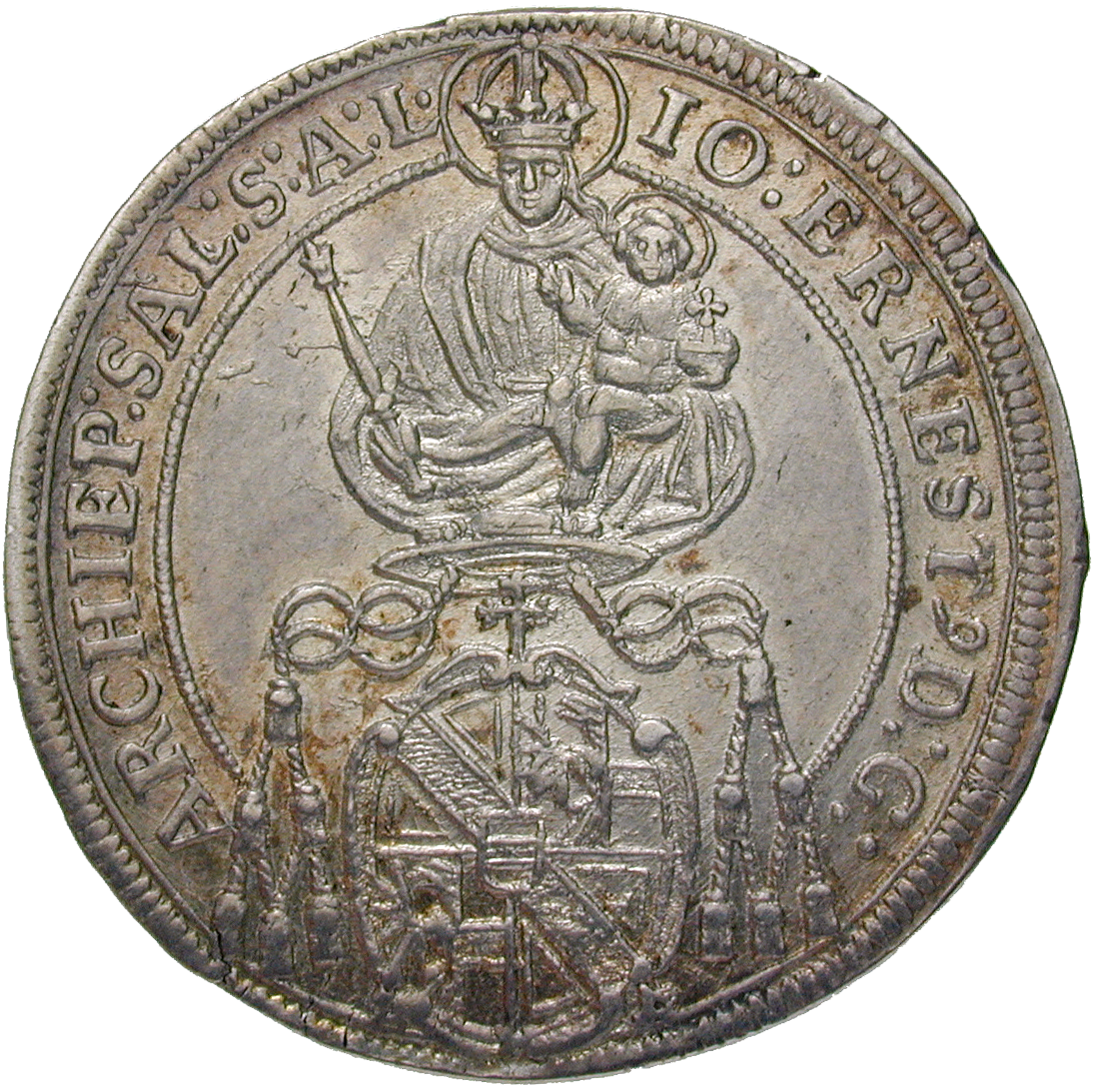 Heiliges Römisches Reich, Fürstbistum Salzburg, Johann Ernst von Thun und Hohenstein, 1/4 Taler 1694 (obverse)