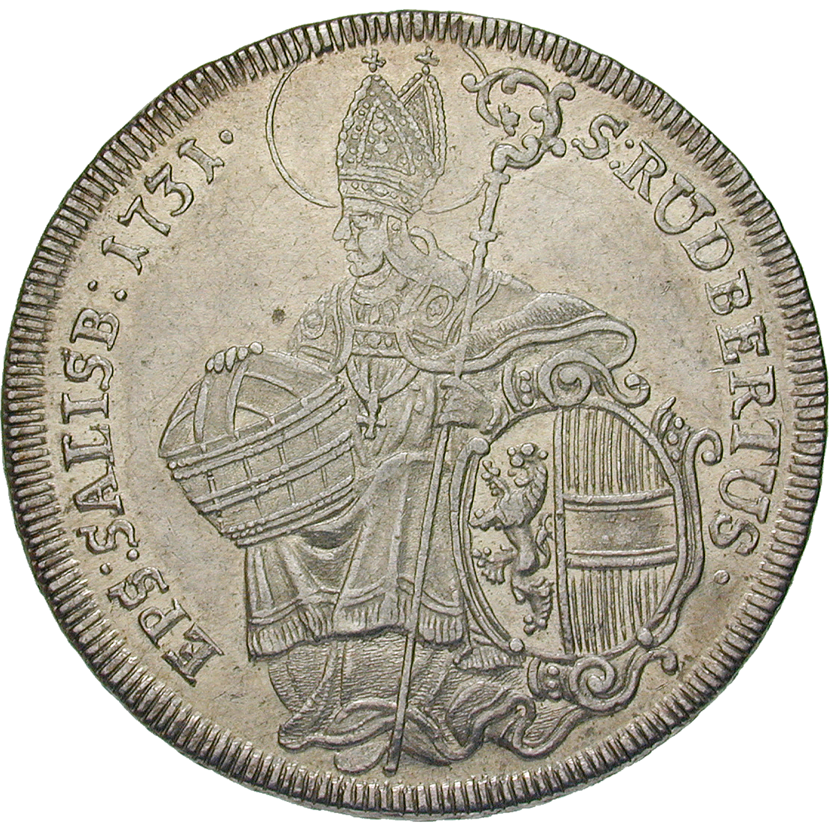 Heiliges Römisches Reich, Fürstbistum Salzburg, Leopold Anton Eleutherius von Firmian, Taler 1731 (reverse)