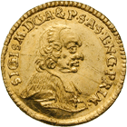 Heiliges Römisches Reich, Fürstbistum Salzburg, Sigismund III. Christoph von Schrattenbach, 1/4 Dukat 1755 (obverse)