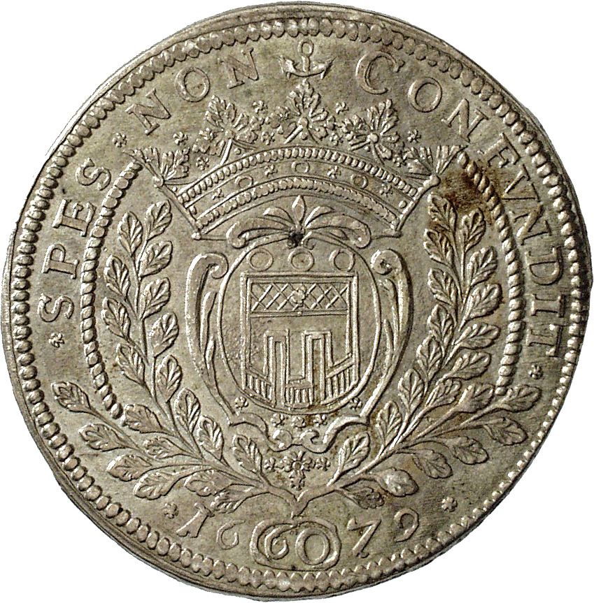 Heiliges Römisches Reich, Grafschaft Montfort, Johann VIII., Gulden 1679 (reverse)