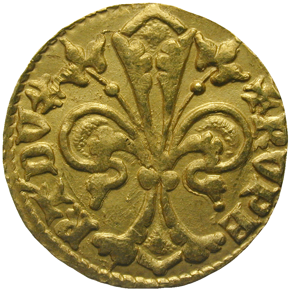 Heiliges Römisches Reich, Grafschaft Pfalz, Ruprecht I., Goldgulden (obverse)