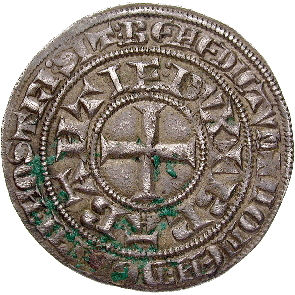 Heiliges Römisches Reich, Herzogtum Brabant, Johannes II., Gros tournois (obverse)