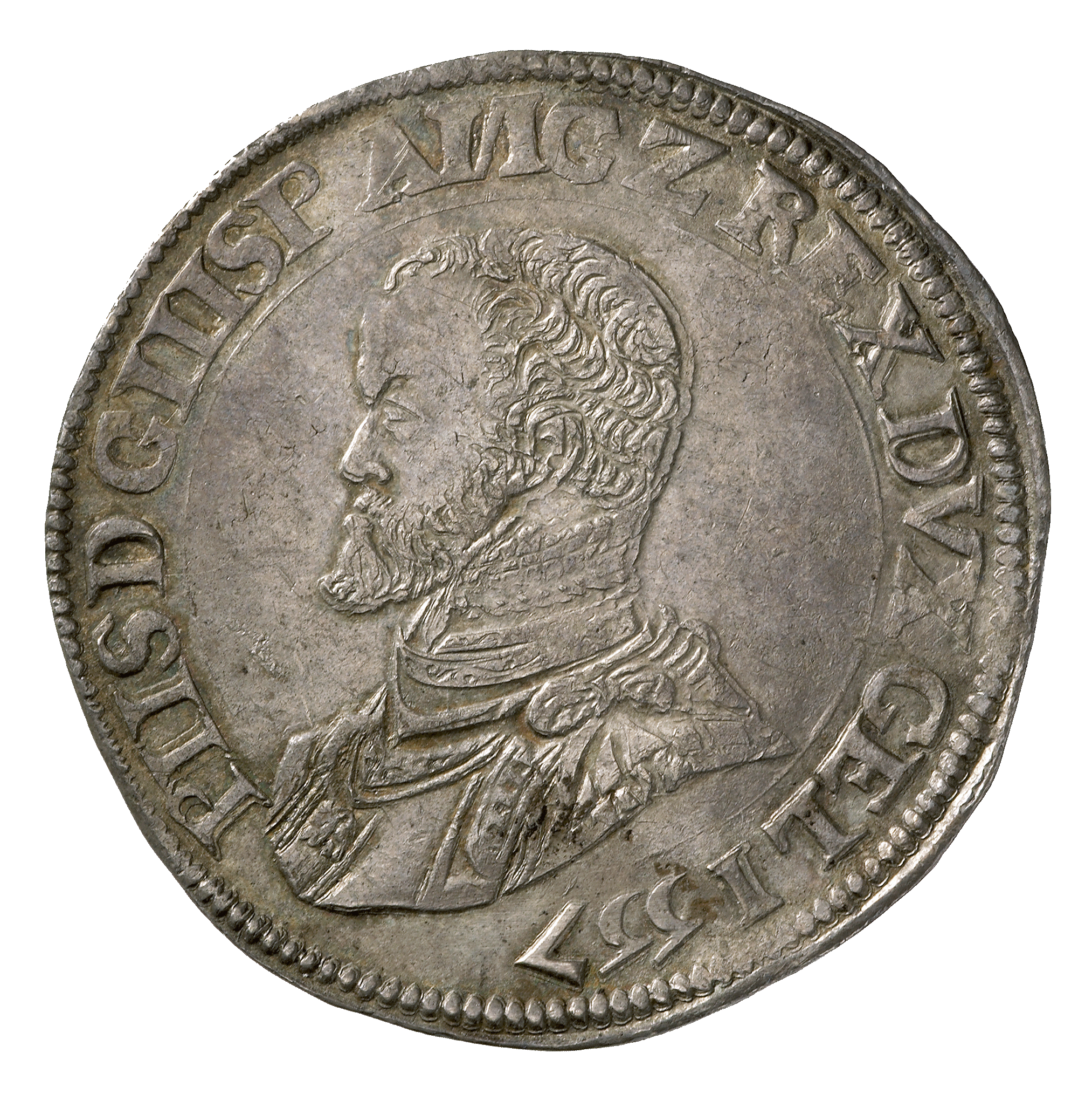 Heiliges Römisches Reich, Herzogtum Gelderland, Philipp II. von Spanien, Philippstaler (obverse)