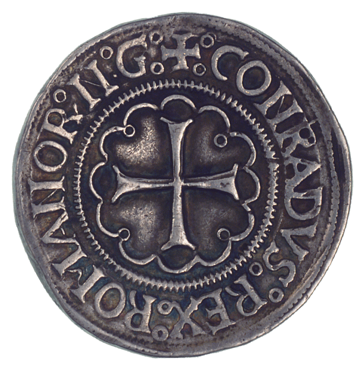 Heiliges Römisches Reich, Herzogtum Genua, Gian Galeazzo Sforza, Testone (reverse)