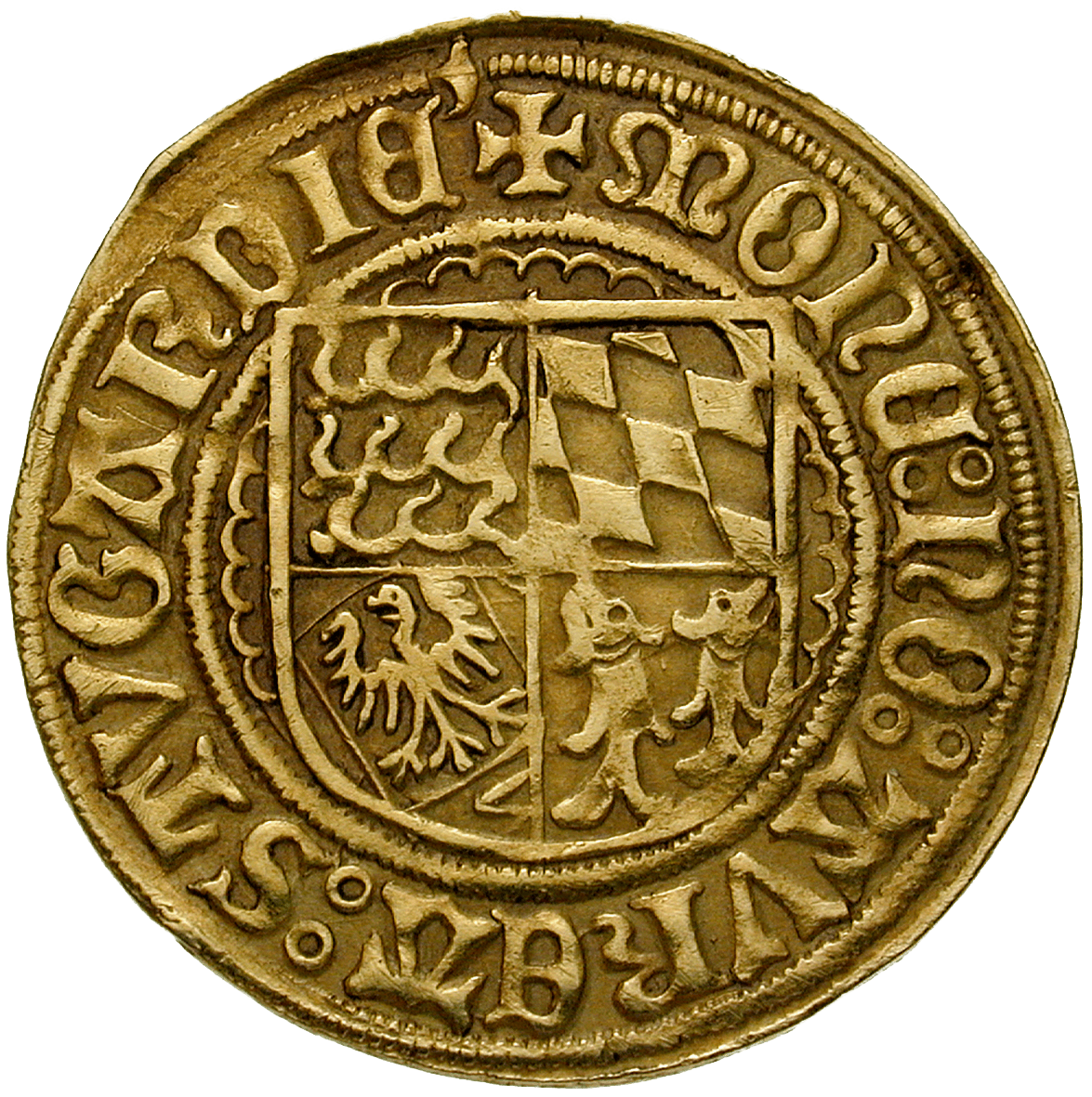 Heiliges Römisches Reich, Herzogtum Württemberg, Ulrich, Goldgulden (reverse)