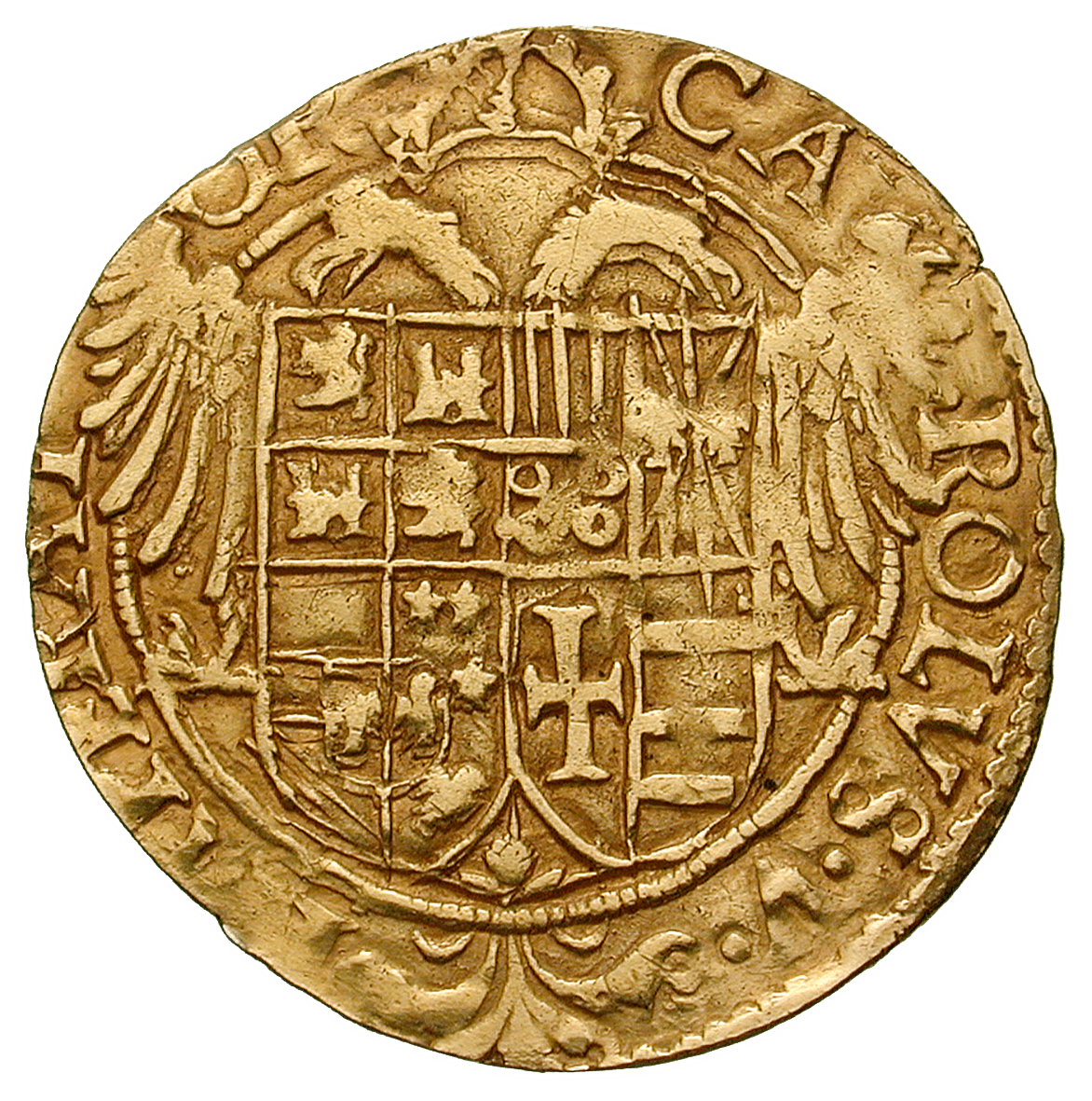 Heiliges Römisches Reich, Karl V., Scudo d'oro (obverse)