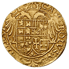 Heiliges Römisches Reich, Karl V., Scudo d'oro (obverse)