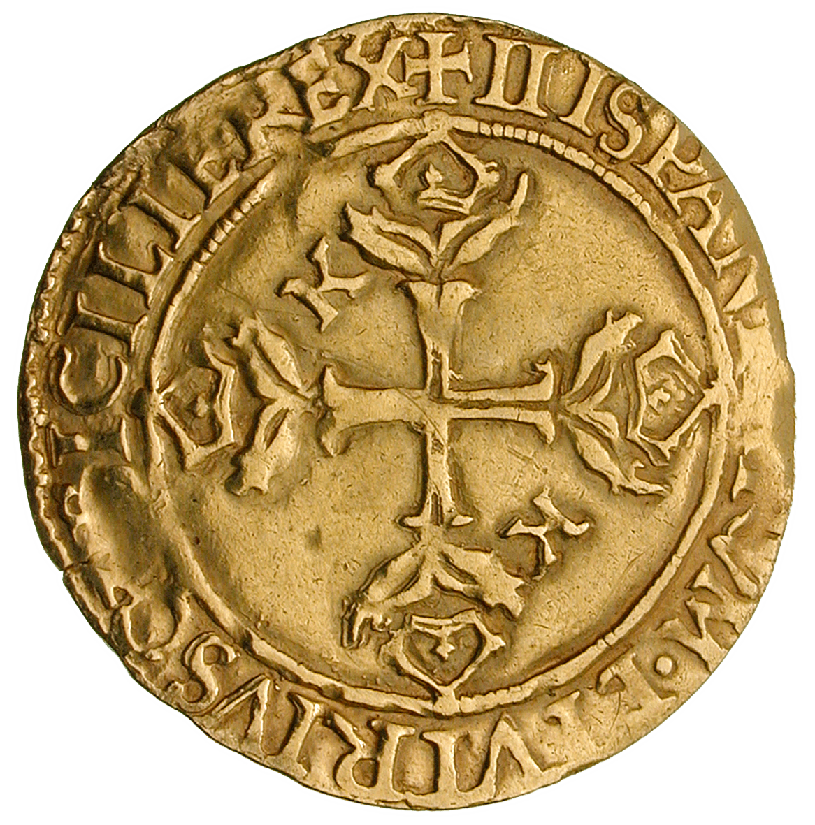 Heiliges Römisches Reich, Karl V., Scudo d'oro (reverse)
