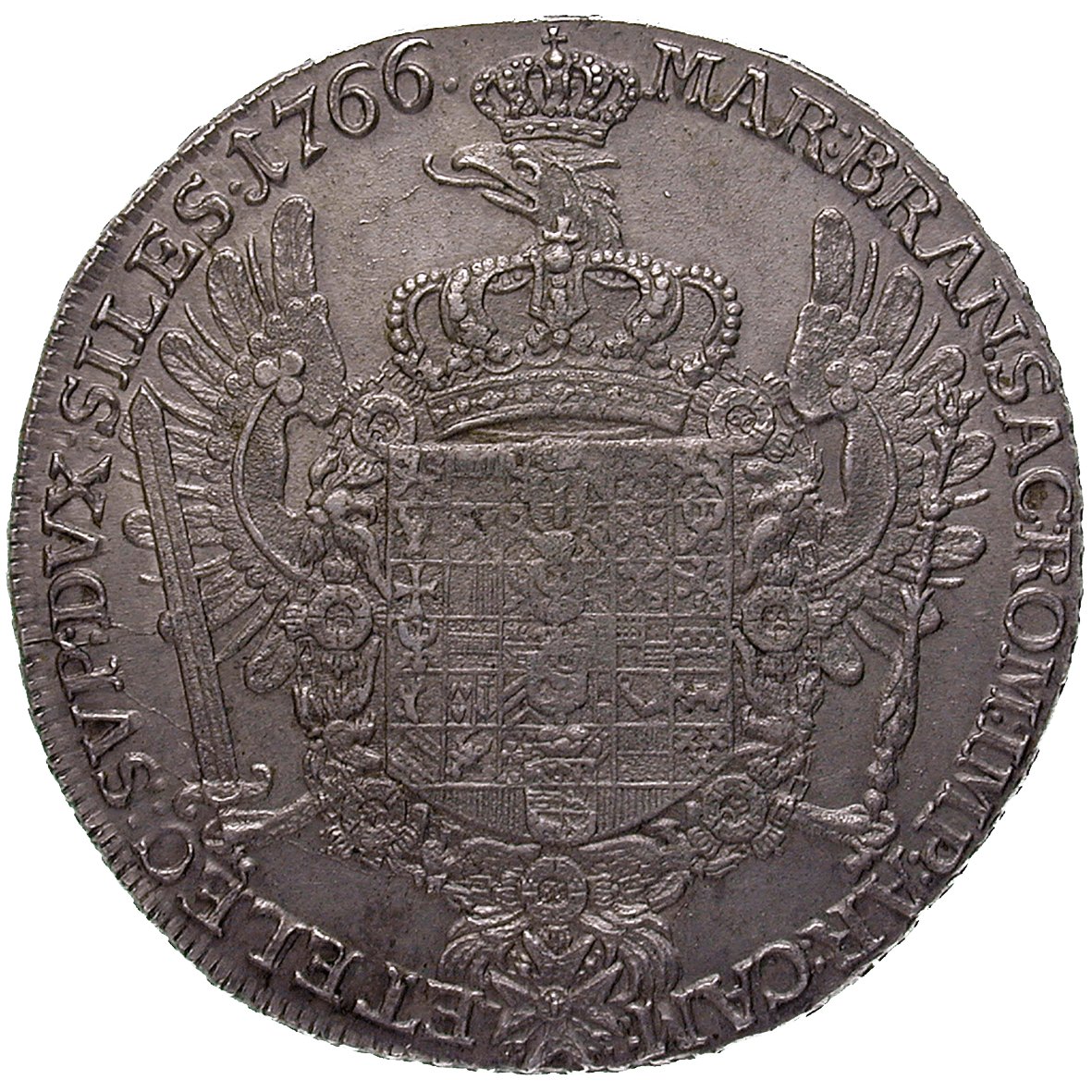 Heiliges Römisches Reich, Königreich Preussen, Friedrich II., Levantetaler 1766 (reverse)