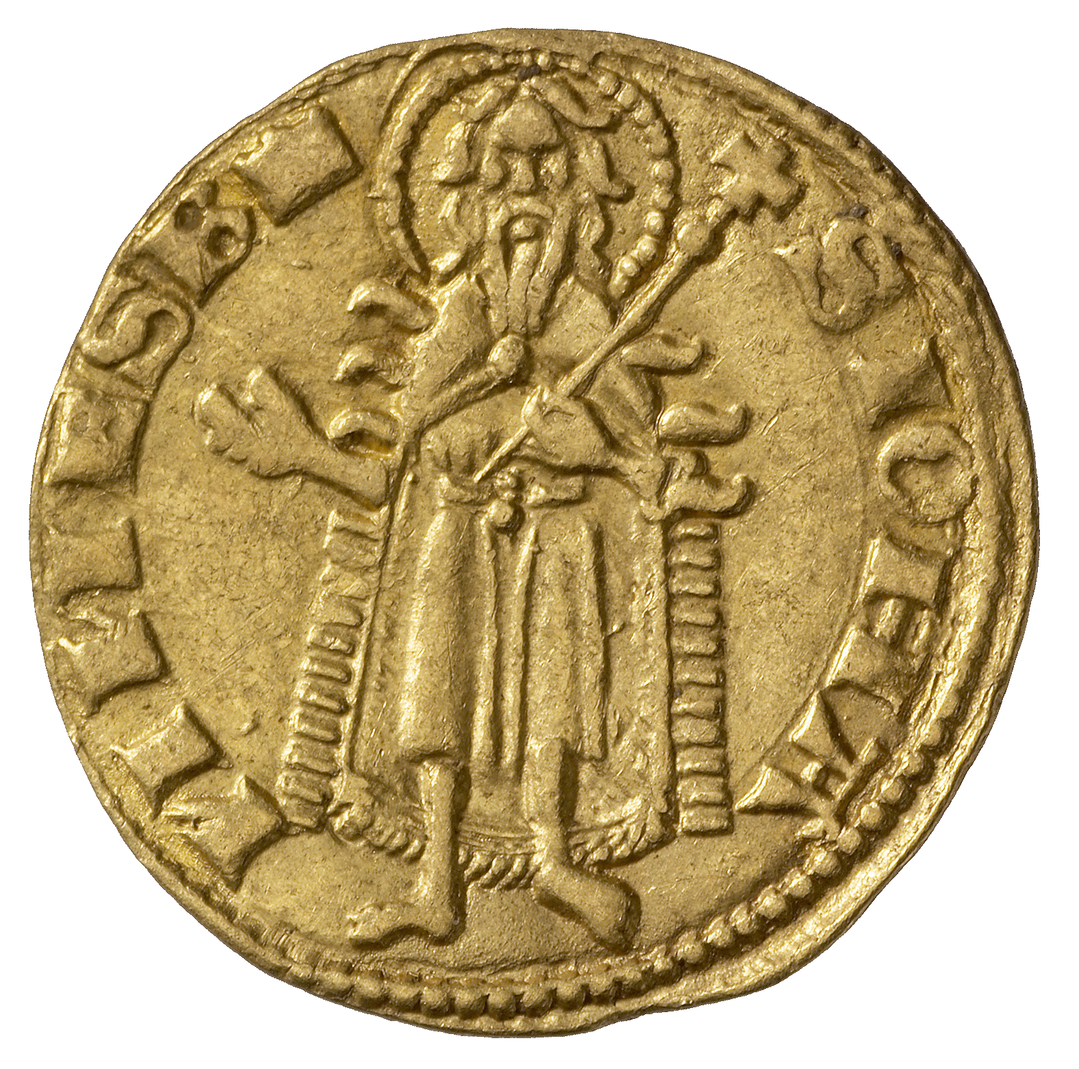 Heiliges Römisches Reich, Königreich Ungarn, Ludwig I. von Anjou, Goldgulden (reverse)