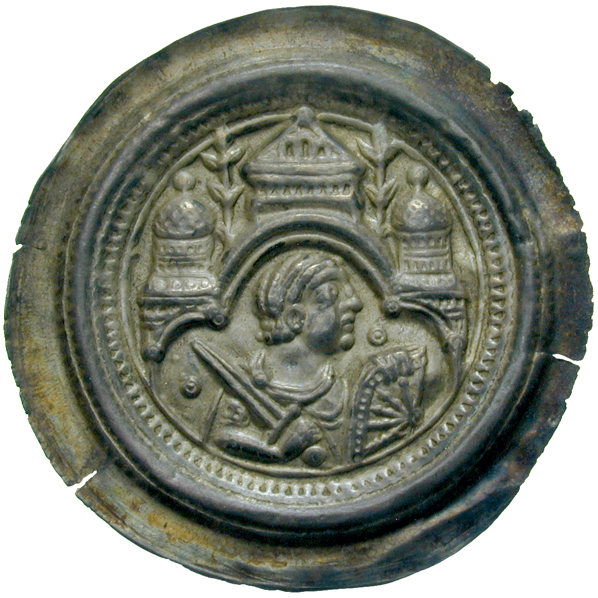 Heiliges Römisches Reich, Münzenberg und Wetterau, Kuno von Münzenberg, Brakteat (obverse)