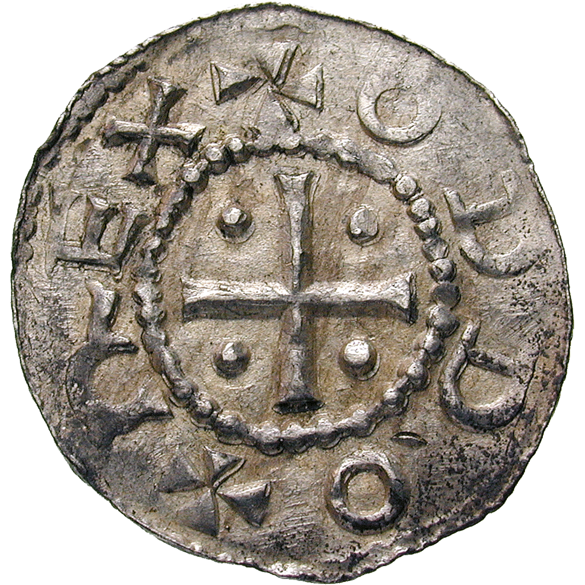 Heiliges Römisches Reich, Otto III., Denar (Pfennig) (obverse)