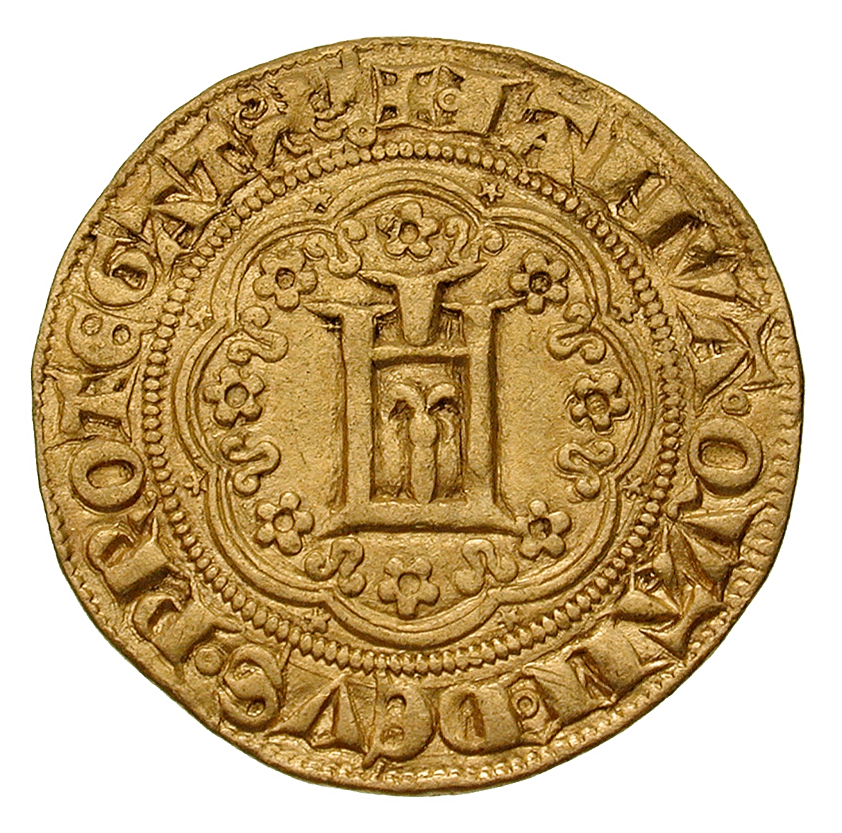 Heiliges Römisches Reich, Republik Genua, Genovino d'oro (obverse)
