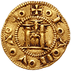 Heiliges Römisches Reich, Republik Genua, Simone Boccanegra, Quartarola (obverse)