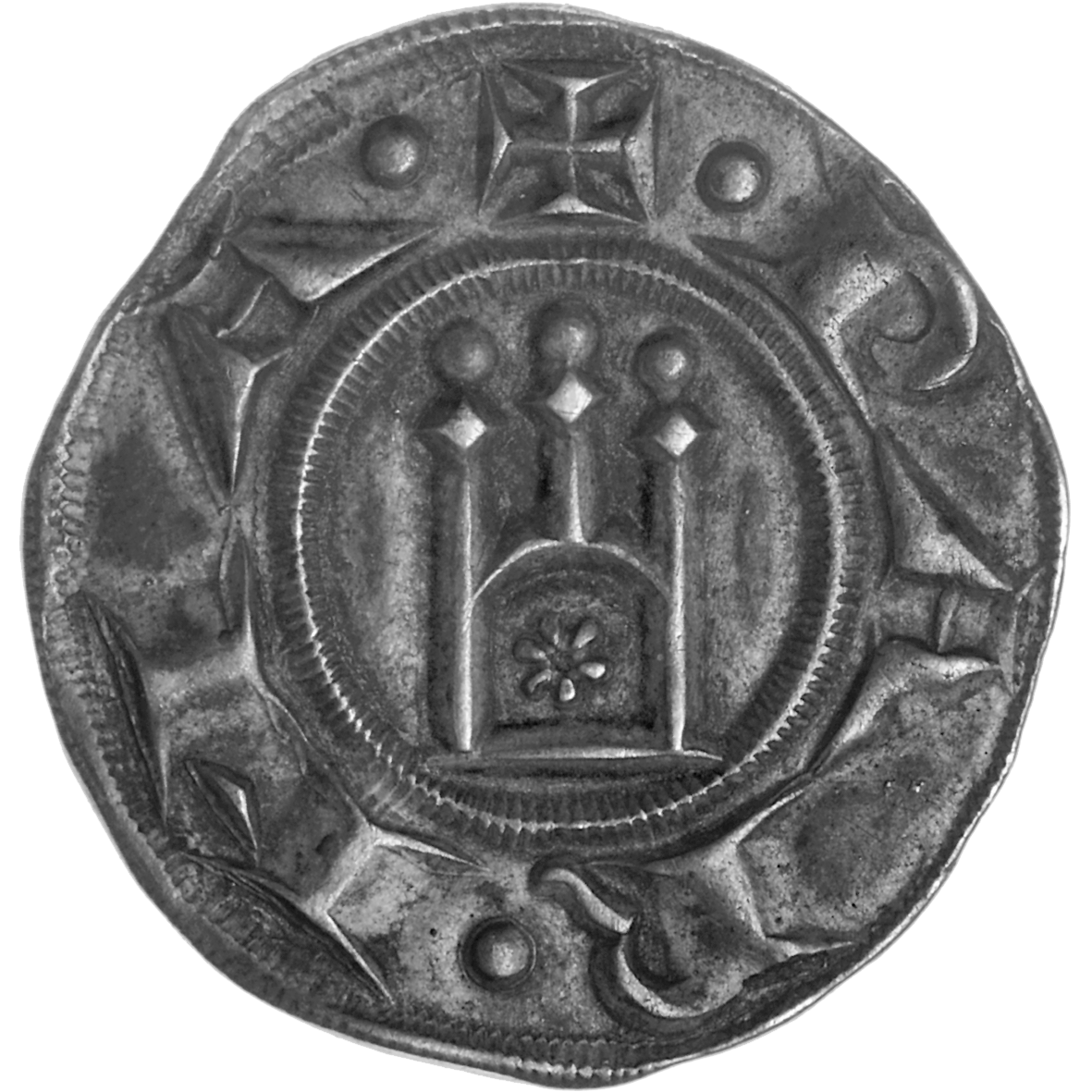 Heiliges Römisches Reich, Republik Parma, Grosso im Namen Friedrichs II. von Staufen (obverse)