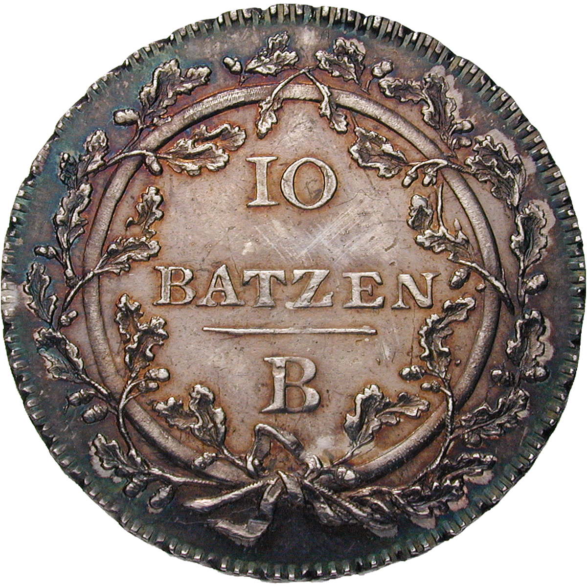 Helvetic Republic, 10 Batzen 1799 (reverse)