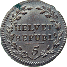 Helvetic Republic, 1/2 Batzen 1799 (obverse)