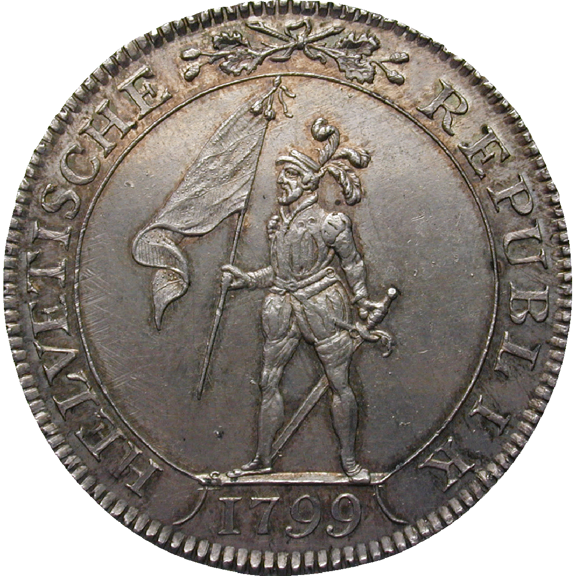 Helvetic Republic, 4 Francs 1799 (obverse)