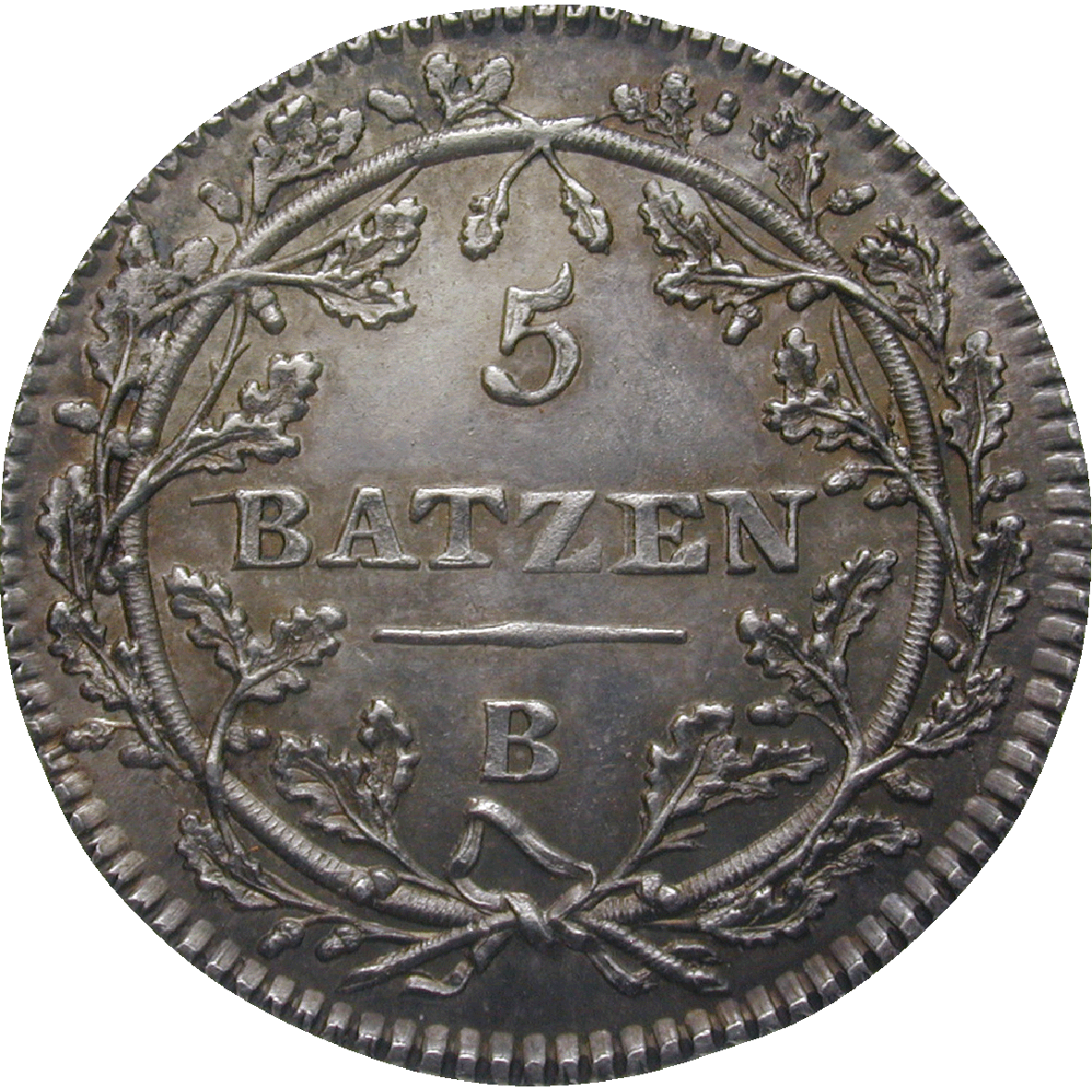 Helvetic Republic, 5 Batzen 1799 (reverse)