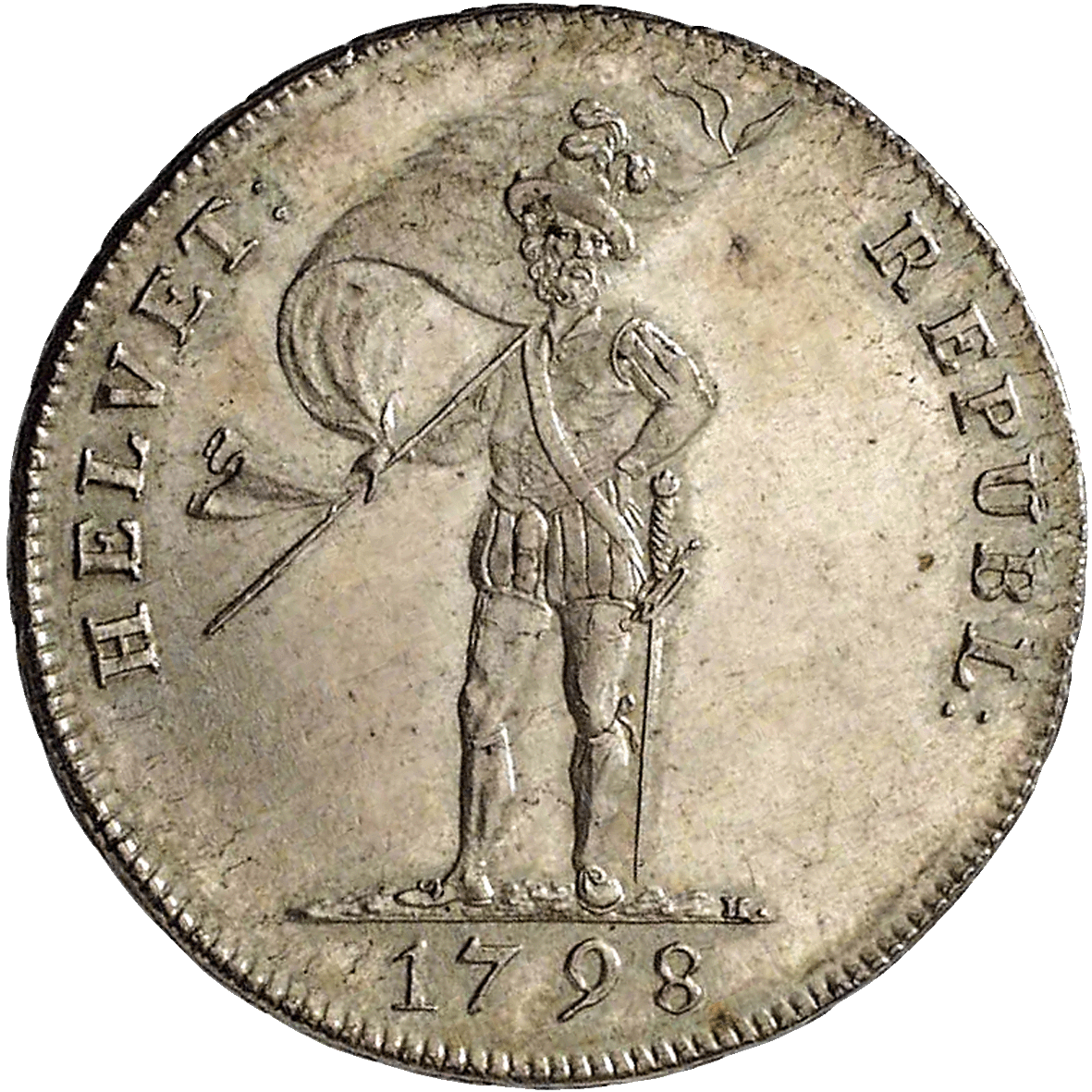 Helvetische Republik, 20 Batzen 1798 (obverse)