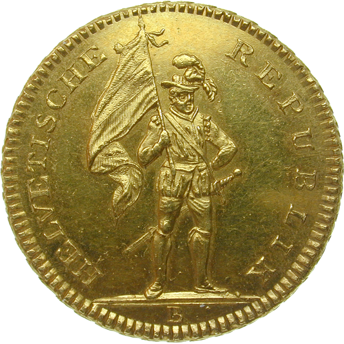 Helvetische Republik, 32 Franken 1800 (obverse)