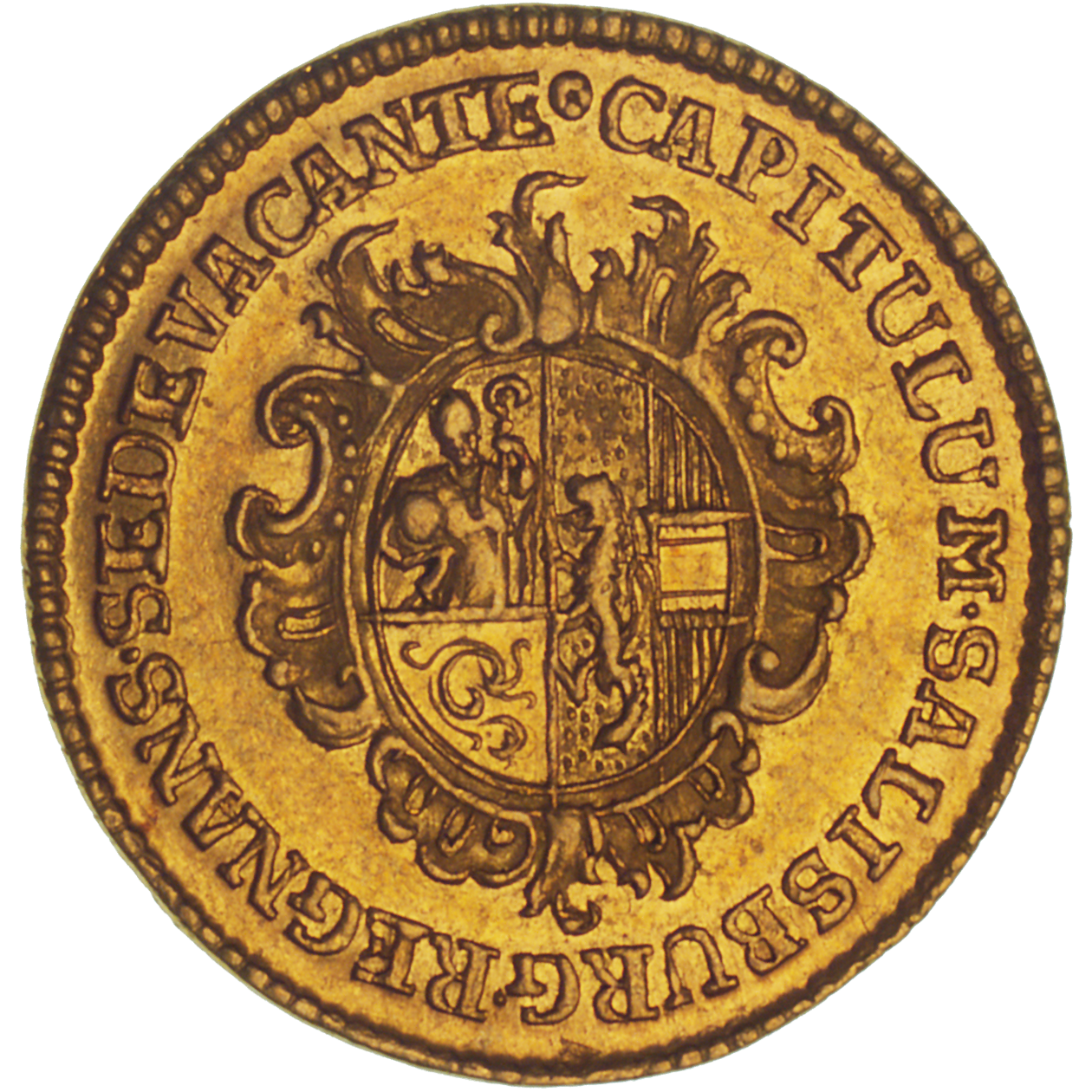 Holy Roman Empire, Archbishopric Salzburg, Dome Chapter, Ducat 1772 (reverse)
