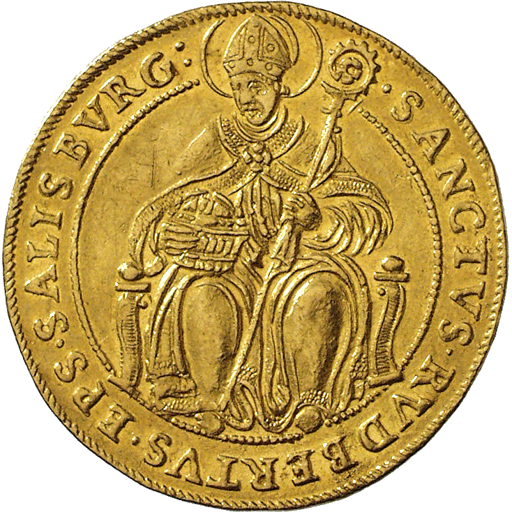 Holy Roman Empire, Archbishopric Salzburg, Marcus Sitticus of Hohenems, 4 Ducats 1612 (obverse)