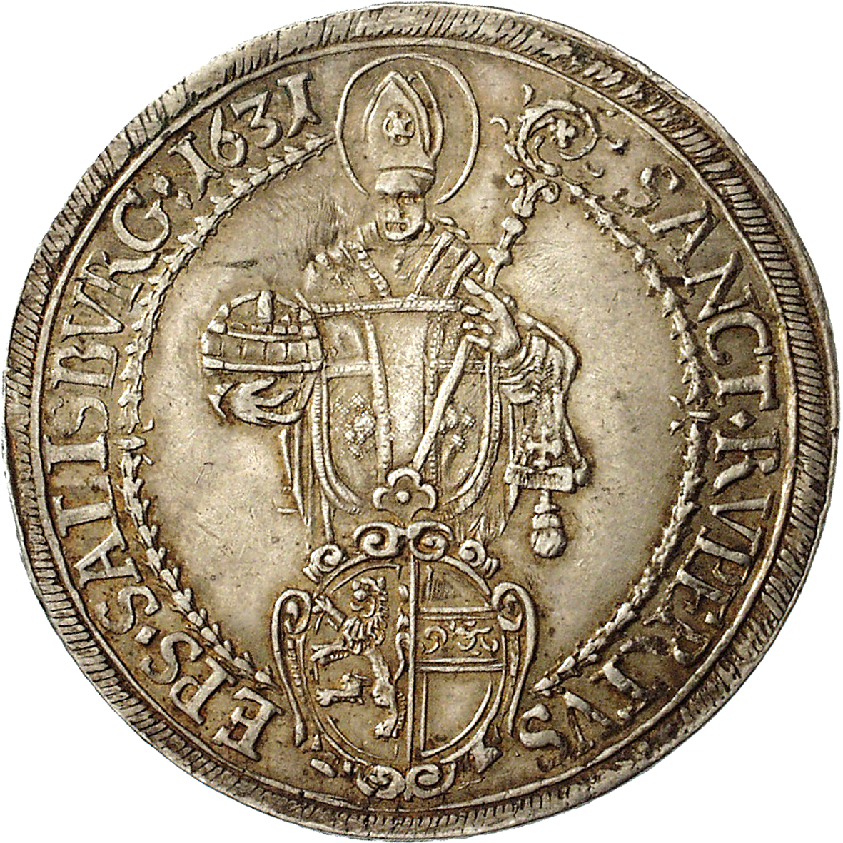 Holy Roman Empire, Archbishopric Salzburg, Paris of Lodron, Taler 1631 (reverse)