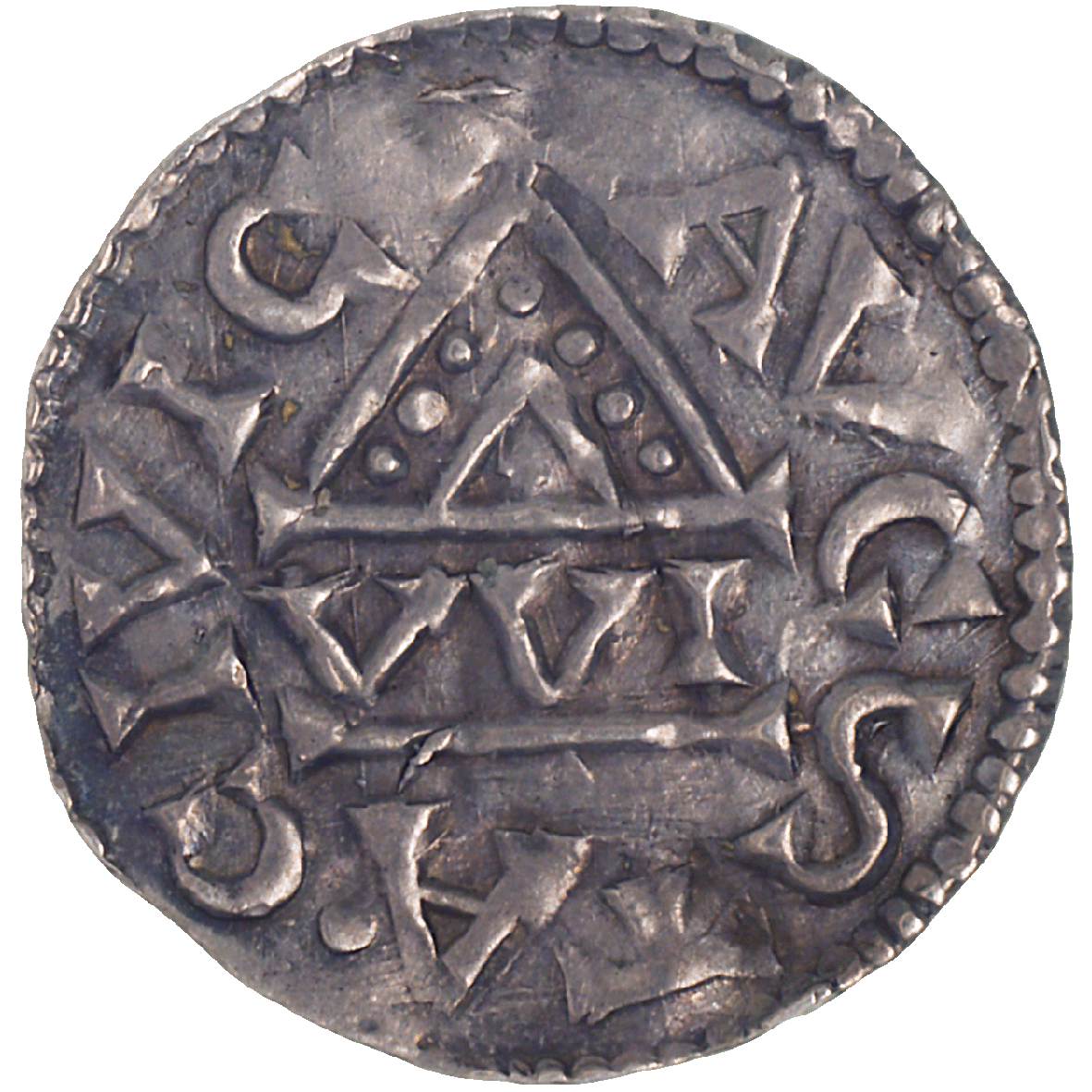 Holy Roman Empire, Bishop Pruno, Pfennig (reverse)