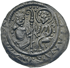 Holy Roman Empire, Bishopric Halberstadt, Ulrich of Reinstein, Bracteate (obverse)