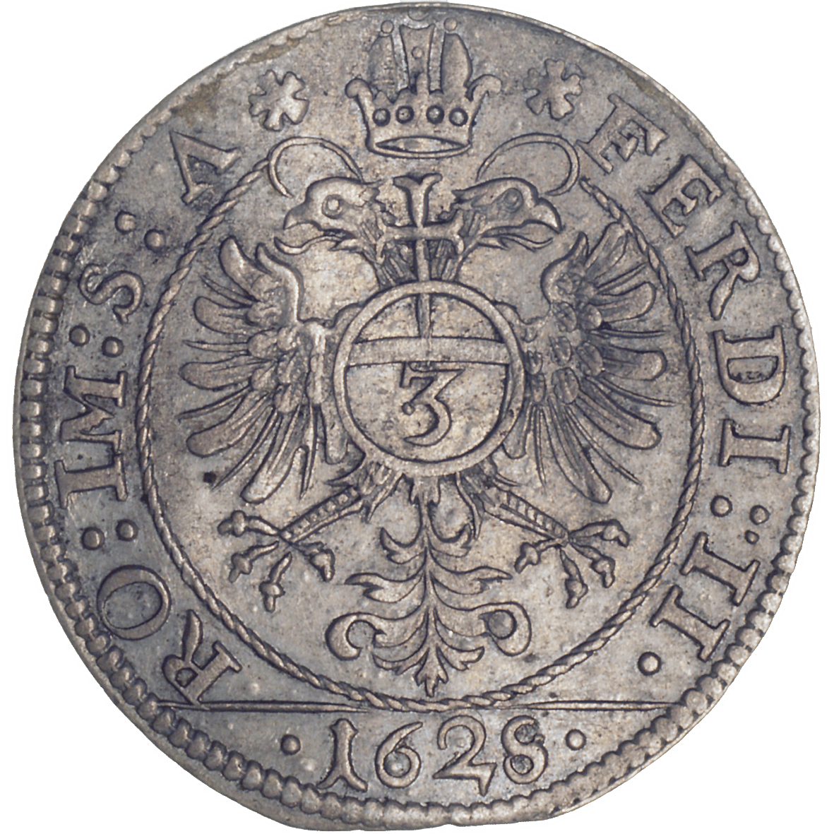 Holy Roman Empire, Bishopric of Chur, Joseph Mohr of Zernez, Groschen 1628 (reverse)