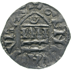Holy Roman Empire, Bishopric of Geneva, Frederick, Denier (obverse)