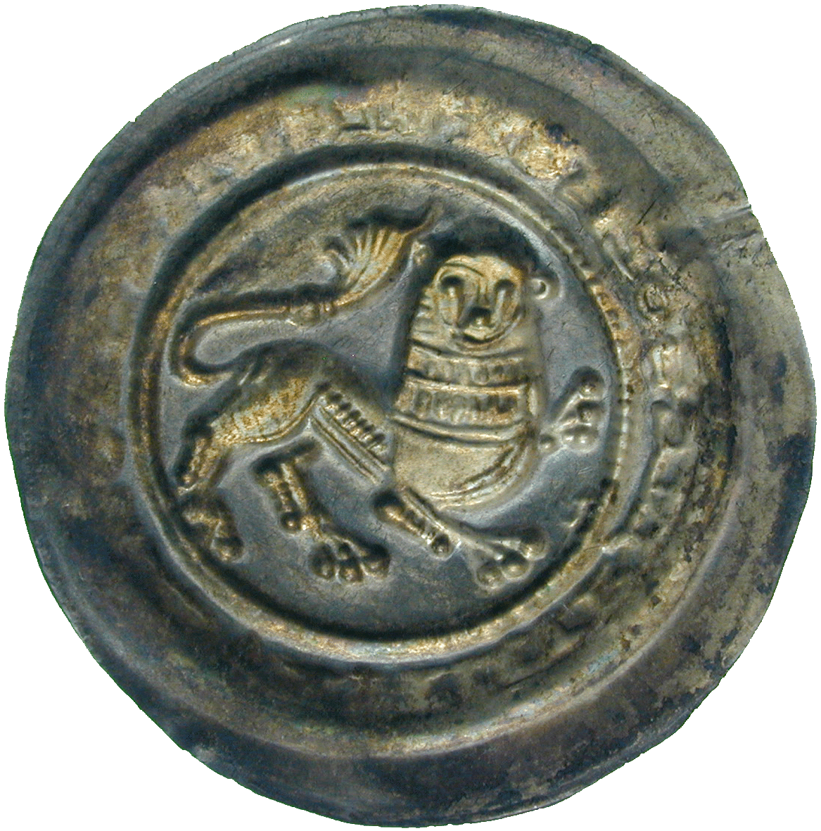 Holy Roman Empire, Duchy of Braunschweig, Henry the Lion, Bracteate (reverse)