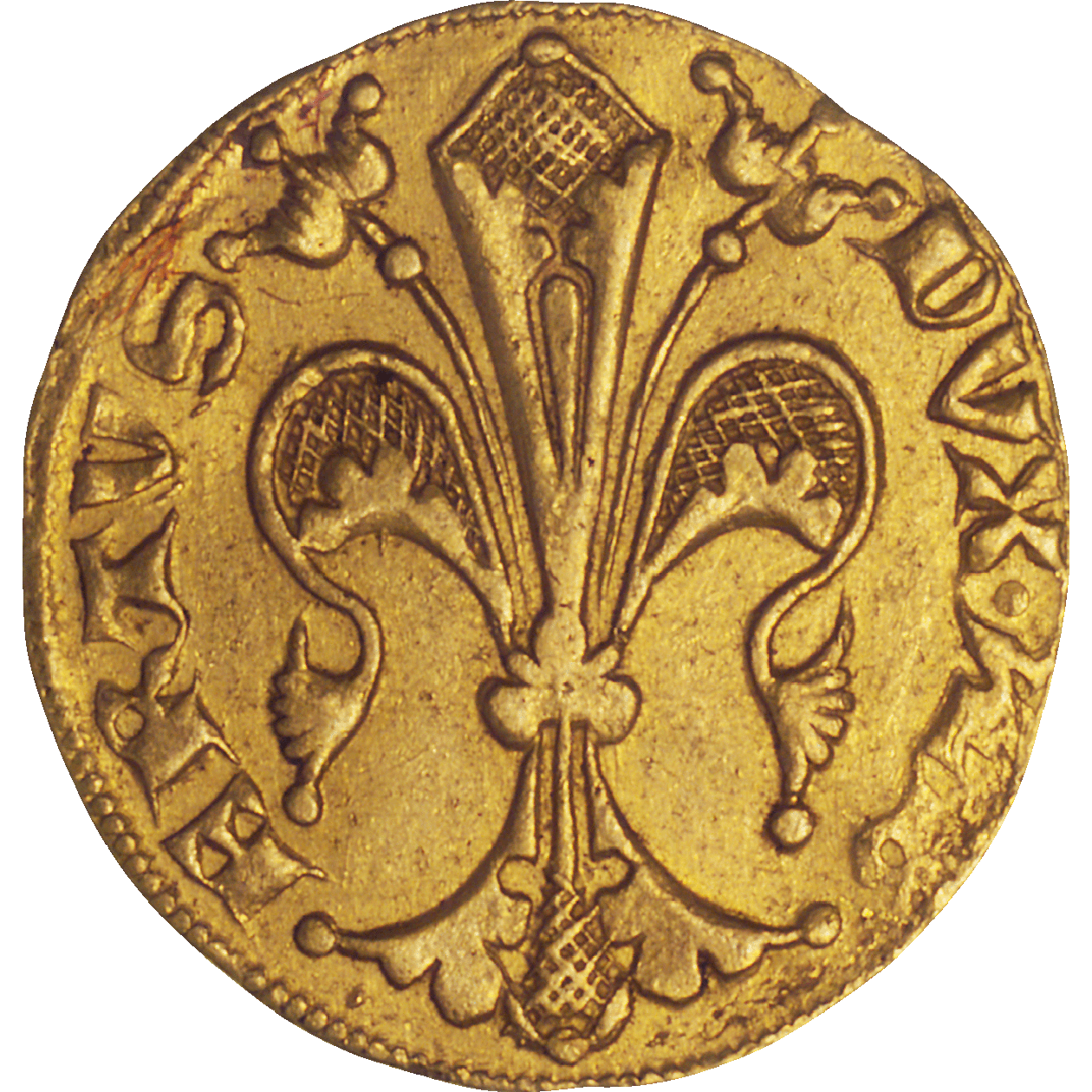 Holy Roman Empire, Duchy of Hapsburg, Albert II the Wise, Goldgulden (obverse)