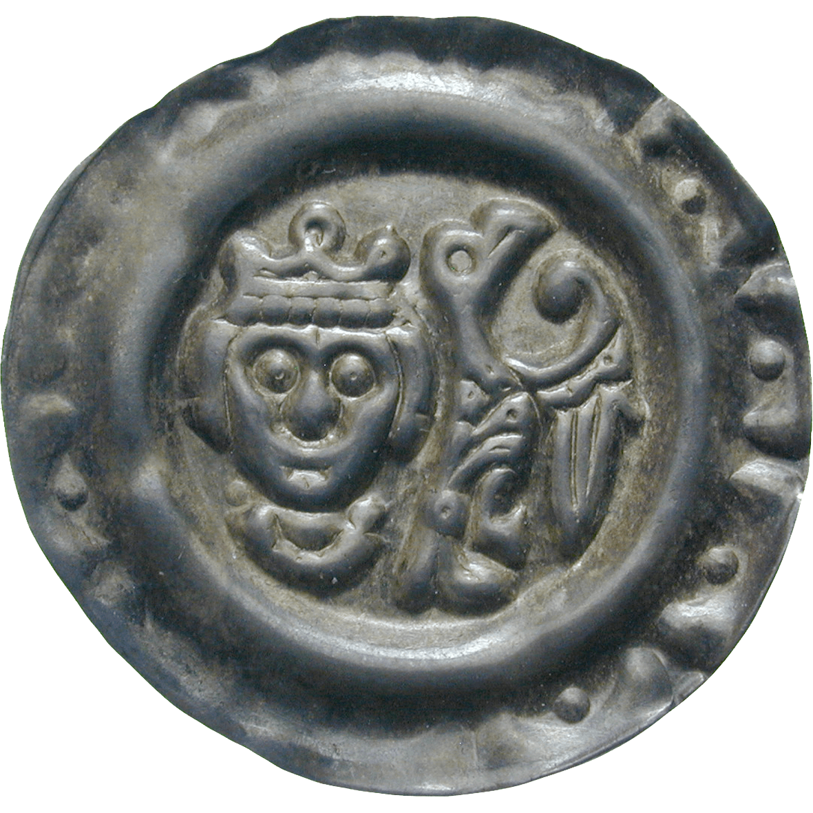 Holy Roman Empire, Frederick II of Hohenstaufen, Bracteate (obverse)