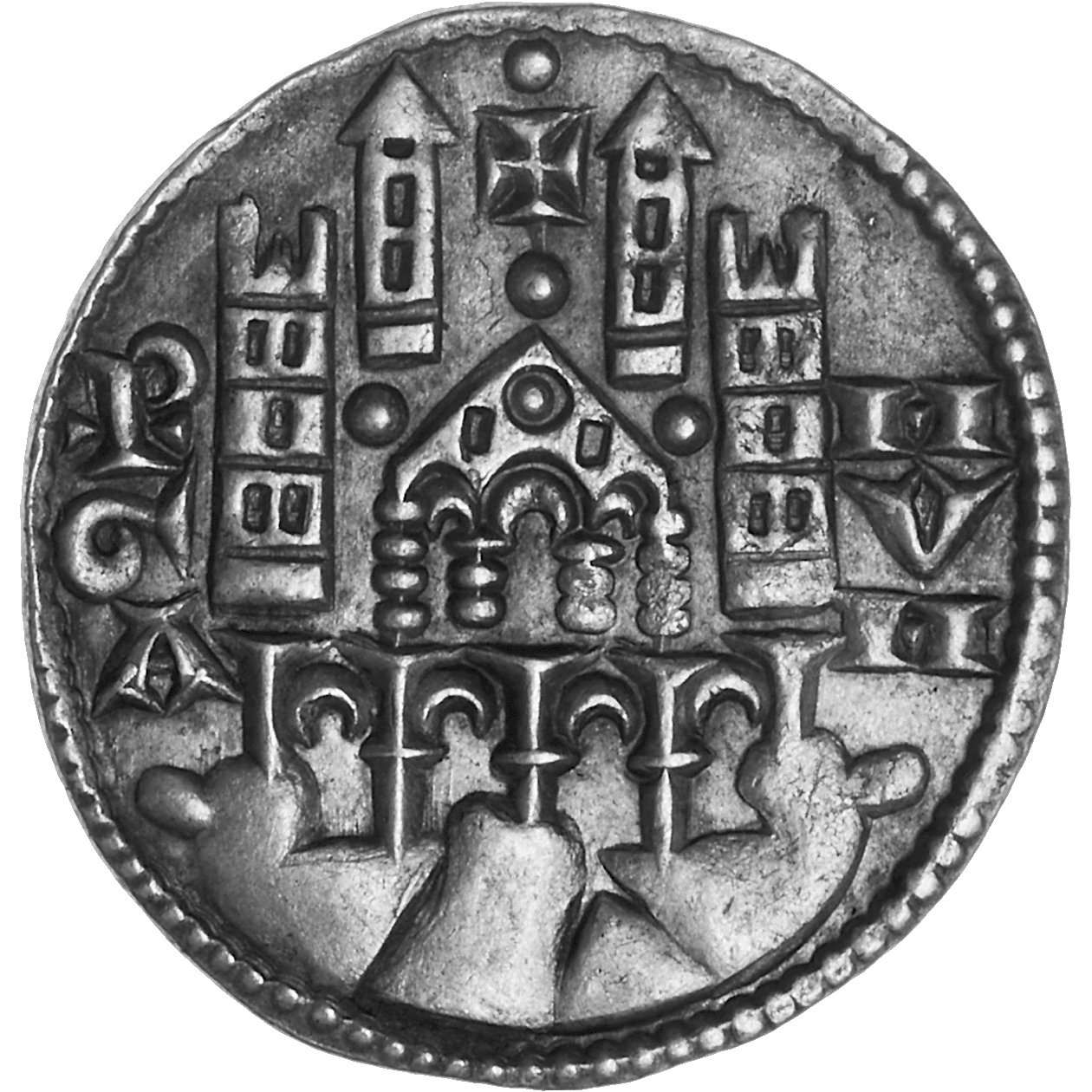 Holy Roman Empire, Frederick II of Hohenstaufen, Grosso of 6 Denarii (reverse)