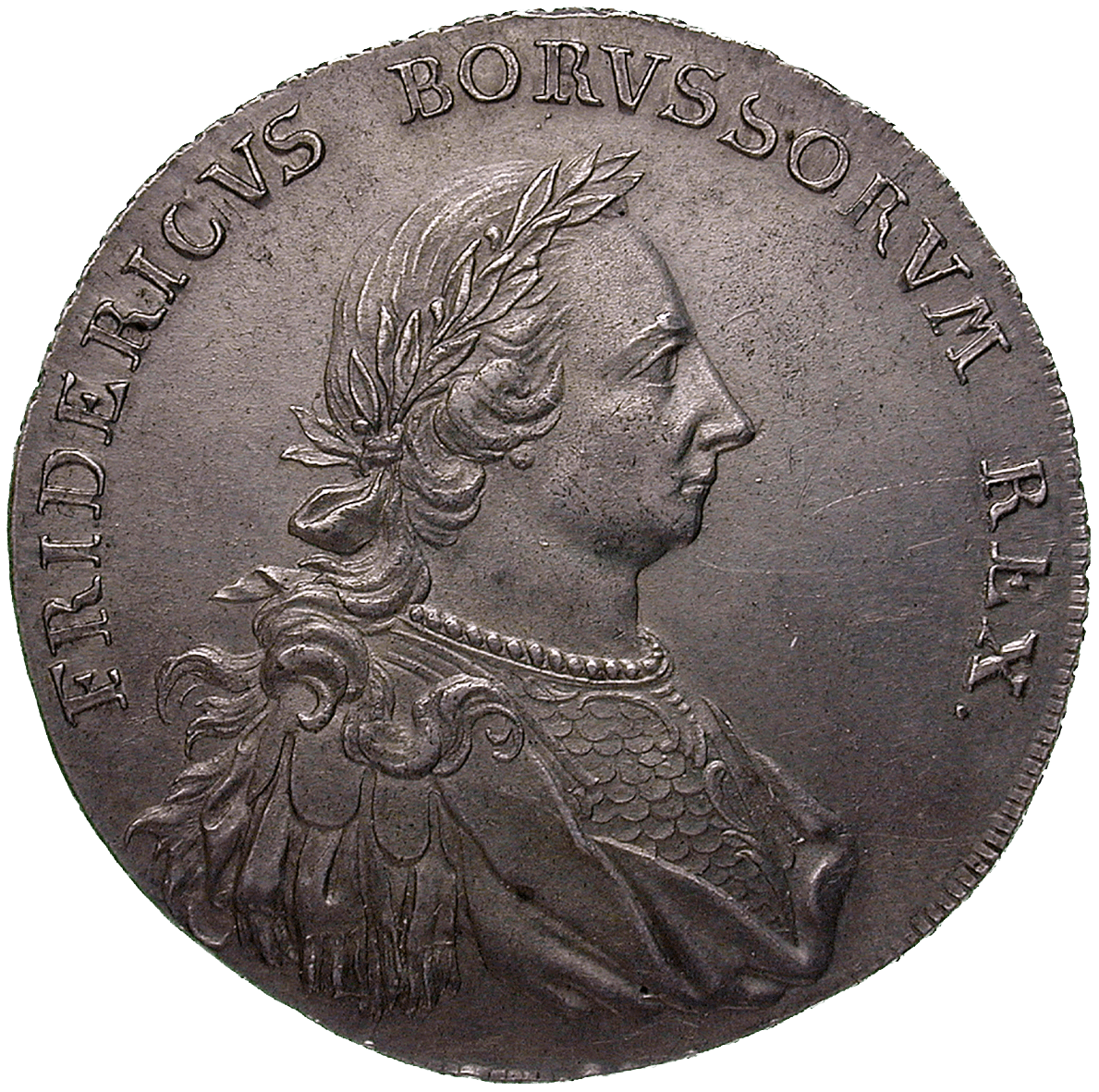 Holy Roman Empire, Kingdom of Prussia, Frederick II, Levant Trade Taler 1766 (obverse)