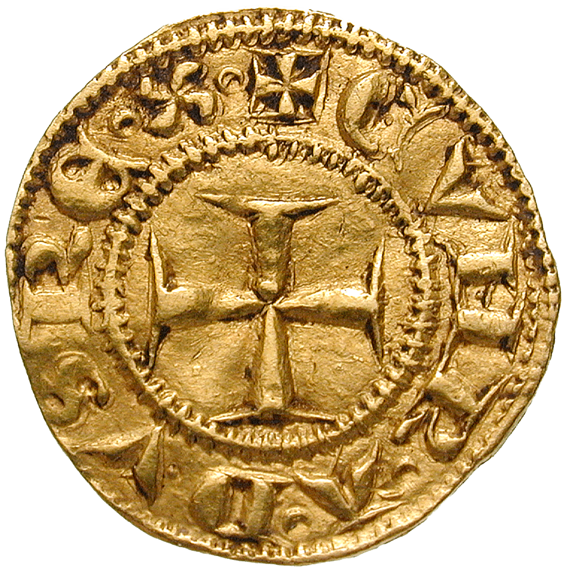 Holy Roman Empire, Republic of Genoa, Simone Boccanegra, Quartarola (reverse)