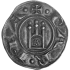 Holy Roman Empire, Republic of Parma, Grosso in the Name of Frederick II of Staufen (obverse)