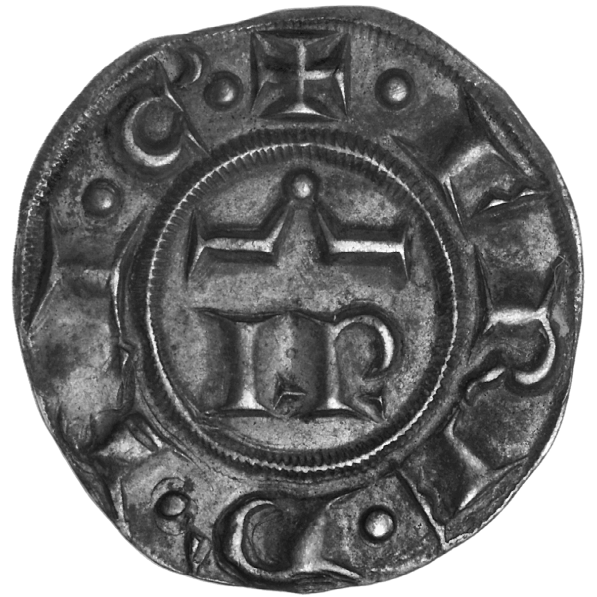 Holy Roman Empire, Republic of Parma, Grosso in the Name of Frederick II of Staufen (reverse)