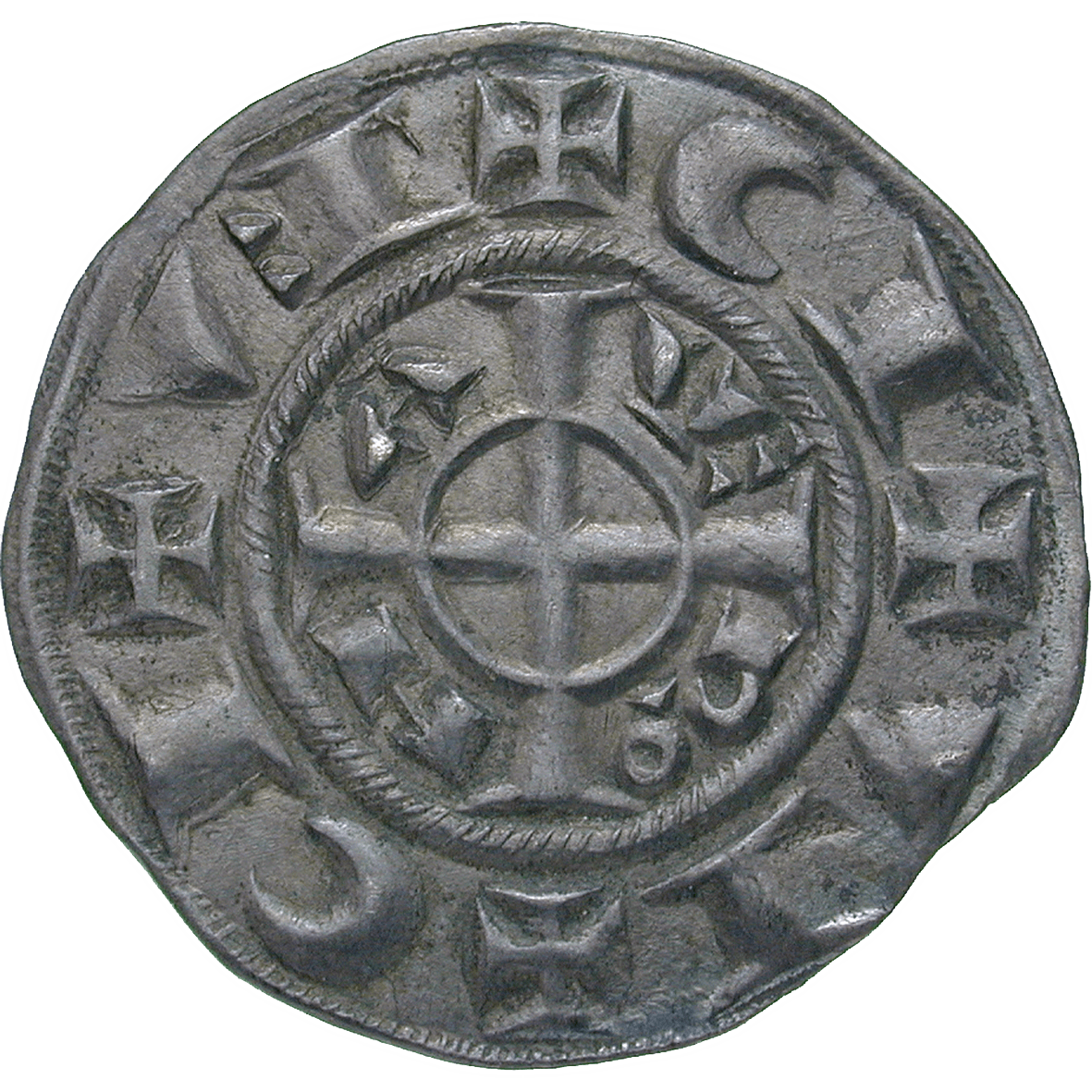 Holy Roman Empire, Republic of Verona, Frederick II of Hohenstaufen, Grosso worth 20 Denarii (reverse)