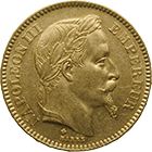 Kaiserreich Frankreich, Napoleon III., 20 Francs 1865 (obverse)