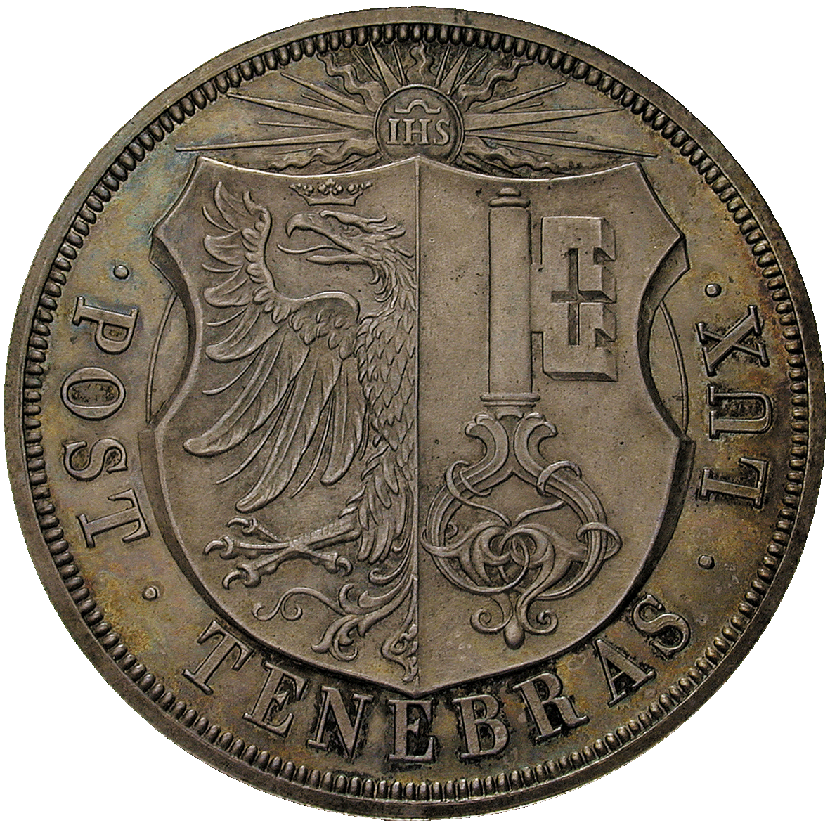 Kanton und Republik Genf, 10 Francs 1848 (obverse)