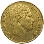 Kingdom of Belgium, Leopold I, 20 Francs 1865 (obverse)